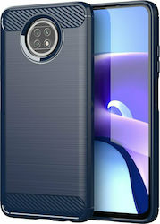 Hurtel Carbon Задна корица Силикон Син (Redmi N...
