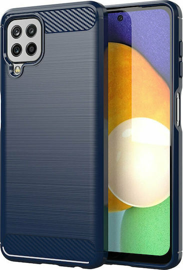 Hurtel Carbon Back Cover Silicone Blue (Galaxy A22 4G)