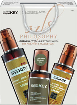 Saryna Key Oils Philosophy Lightweight Volume Hair Care Set with Conditioner, Oil and Spray 3pcs