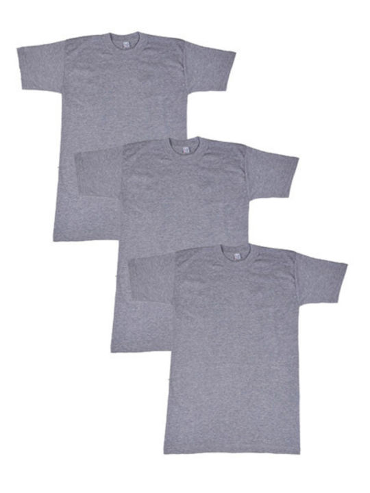 Onurel Men's Short Sleeve Undershirts Gray 3Pack