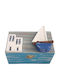 Kapadakis Wood Art Wooden Jewellery Box Light Blue 14x14x8cm