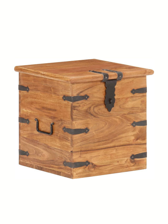 vidaXL Wooden Decorative Trunk 40x40x40εκ.