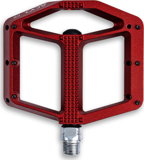 CUBE Acid A3-ZP Flat Bicycle Pedals Red