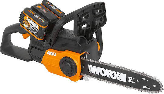 Worx Battery Chainsaw 2x2Ah Brushless 20V 3.8kg with Blade 30cm