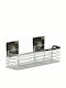 Aria Trade AT000301 Wall Mounted Bathroom Shelf Inox with 1 Shelf and Suction Cups 29x11x12cm