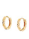 Oxzen Earrings Hoops made of Silver Gold Plated