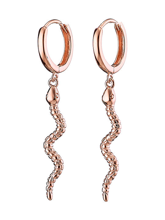 Oxzen Earrings made of Silver Gold Plated