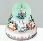 Aca Christmas Illuminated Decorative Village with Battery with Music and Movement 20x20x18cm.