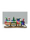 Aca Illuminated Christmas Plastic Figure Train Height 38cm with Music