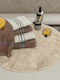 Palamaiki Bath Mat Cotton Round Maya 9-100543-001 Cloud Width 70cm