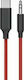 Ezra LA06 USB 2.0 Cable USB-C male - 3.5mm Κόκκινο 1m 21228