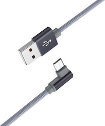 Borofone BX26 Ъгъл (90°) / Плетена USB 2.0 до м...