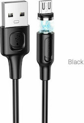 Borofone BX41 Magnetisch USB 2.0 auf Micro-USB-Kabel Schwarz 1m 1Stück