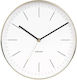 Karlsson Minimal Стенен часовник Металик White / Gold Ø27.5см