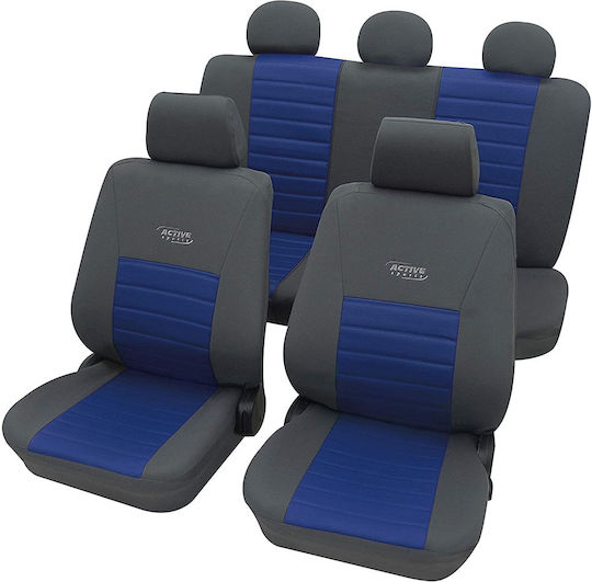 Petex Car Cover Set 11pcs Polyester Active Sports Blue
