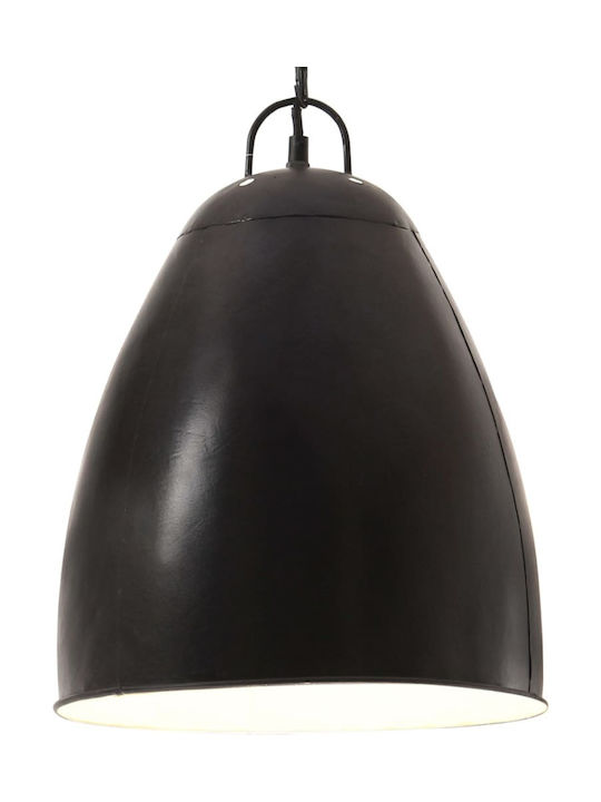 vidaXL Pendant Light Single-Light Bell for Socket E27 Black