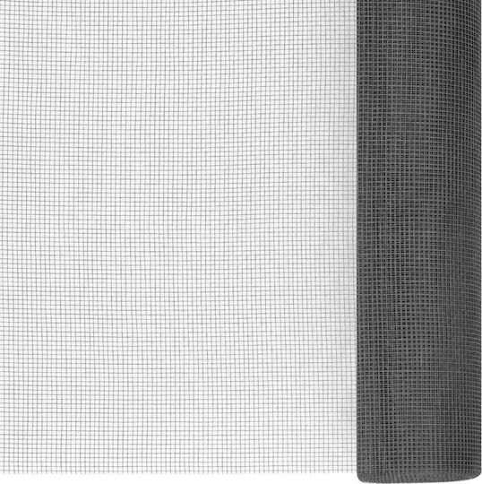 vidaXL Mosquito Net Door Fiberglass Black 500x80cm