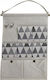 AGC Fabric Hanging Storage Case for Underwear in Gray Color 35x49cm 1pcs