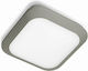 Gea Luce Sidhe Deckenleuchte für den Außenbereich mit integriertem LED in Gray Farbe GES921