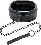 Darkness Full Black Collar with Leash