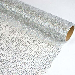 GLITTER TULLE ROLL 50CMX5M (SILVER)