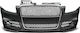 Bumper Grills Car Front S Line Design with Chrome Grille Compatible with Audi A4 2004-2008