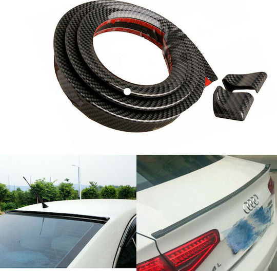 Auto Gs Car Rear Spoiler from Plastic with Stop Light Universal 1.45m x 3.5cm Carbon