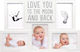 Pearhead Baby Imprint Frame Love You to the Moon and Back made of Wood