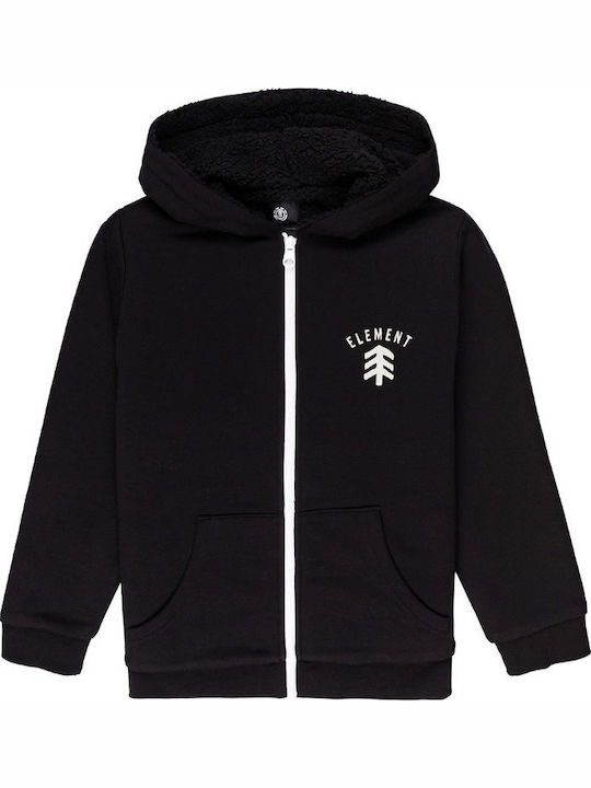 Element Boys Hooded Sweatshirt with Zipper Black