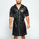 Leone Premium Boxing Gown Μαύρη