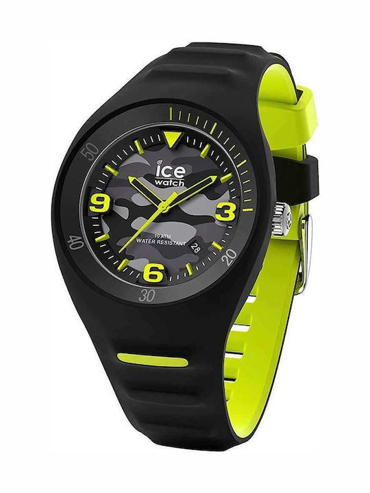 Ice Ανδρικό Ρολόι 49mm Χρονογράφος Μπαταρίας με Μαύρο Καουτσούκ Λουράκι