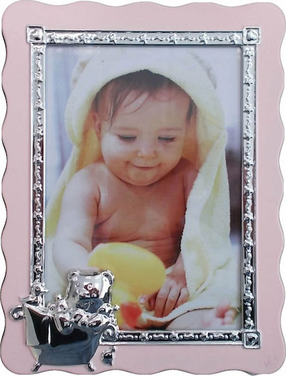 Heart Kinder Fotorahmen Metallisch Rosa 13x18cm