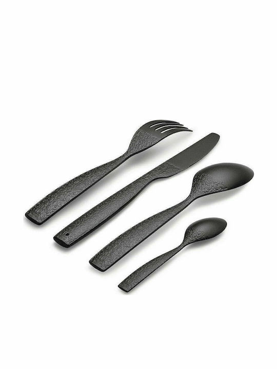 Alessi Cutlery set Black 4pcs