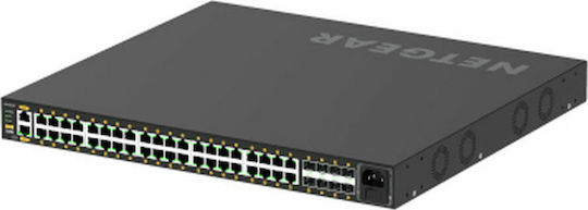NetGear GSM4248PX Gestionat L3 PoE+ Switch cu 40 Porturi Gigabit (1Gbps) Ethernet și 8 Porturi SFP