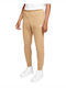 Nike Sportswear Club Men's Fleece Sweatpants with Rubber Dark Driftwood