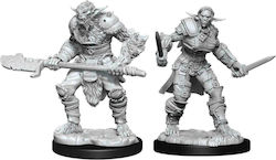WizKids Dungeons & Dragons Nolzur's Marvelous Miniatures - Bugbear Male Barbarian & Bugbear Female Rogue Unpainted Figure WizKids Dungeons & Dragons Nolzur's Marvelous Miniatures - Bugbear Male Barbarian & Bugbear Female Rogue Unpainted Figure