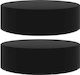 vidaXL Waterproof Dining Table Cover Black 325x325x90cm 2pcs