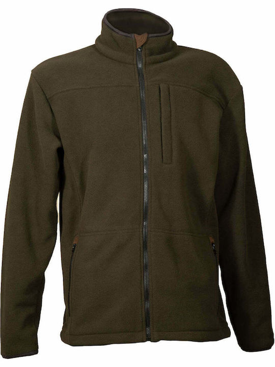 Toxotis Active Wear Hunting Cardigan Fleece Khaki
