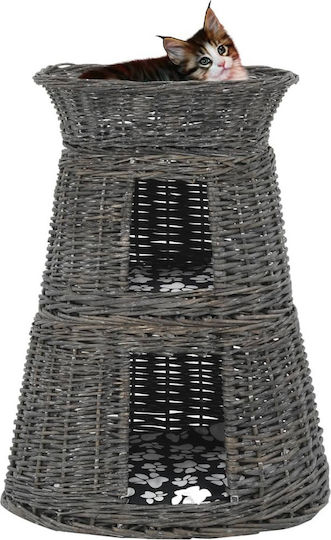 vidaXL Nest Katze Gray 47x34x60cm