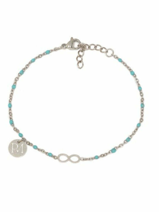 Proud Mama Women's Bracelet with Infinity Design in Steel 20cm