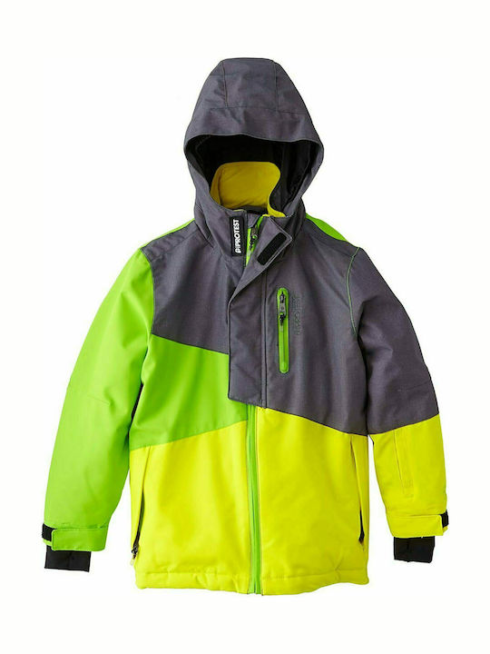 Kids' Casual Jacket Short with Hood Yellow