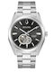 Bulova Surveyor Ανδρικό Ρολόι 42mm Χρονογράφος Αυτόματο με Ασημί Μεταλλικό Μπρασελέ