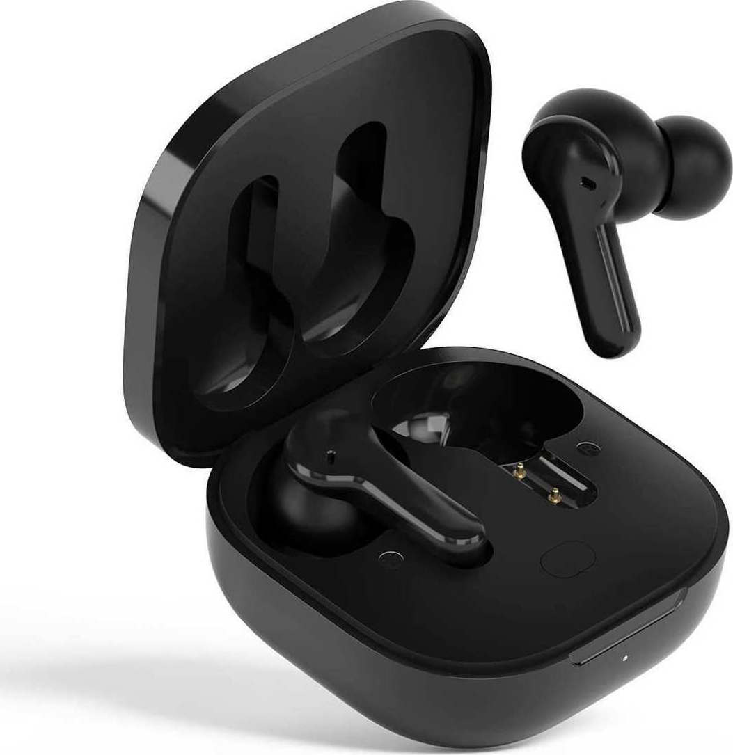 QCY T13 In-ear Bluetooth Handsfree Ακουστικά με Αντοχή στον Ιδρώτα και Θήκη Φόρτισης Μαύρα | Skroutz.gr