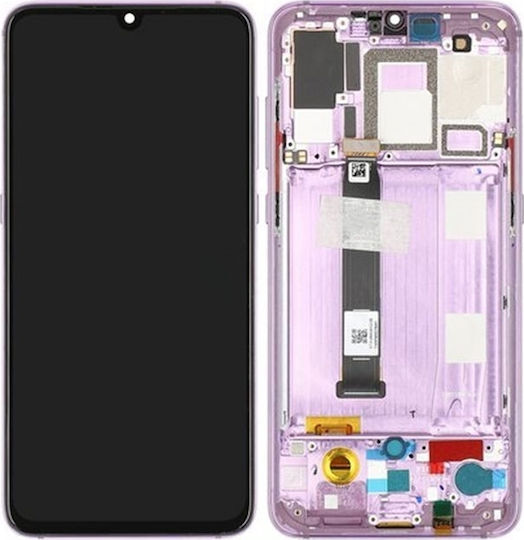 Xiaomi Екран LCD с тъч механизъм и рамка със Сензорен Механизъм и Рамка за Ми 9 (Лилав)