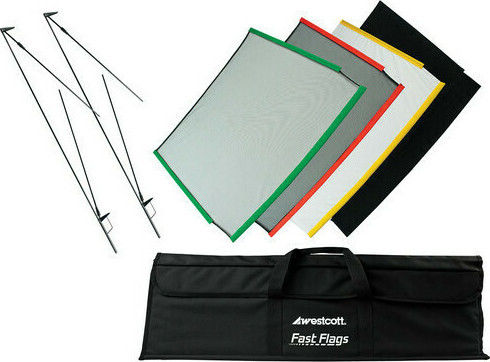Skylux Fast Flags Scrim Kit 60x90cm Lighting Kit for Studio