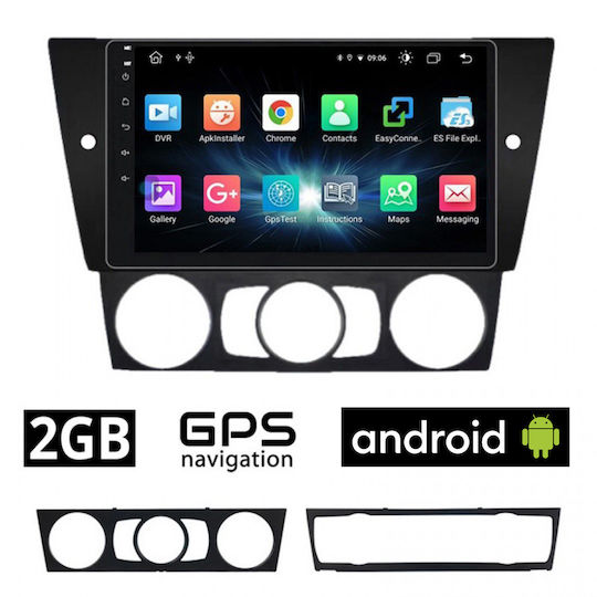 Booma Auto-Audiosystem für BMW E90 / E91 / E92 / Serie 3 (E91) / Serie 3 2005 - 2012 (Bluetooth/USB/AUX/WiFi/GPS/Apple-Carplay/Android-Auto) mit Touchscreen 9"