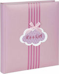 The Paper Box Παιδικό Άλμπουμ It’s A Girl για 30 Φωτογραφίες Ροζ με Ριζόχαρτο 24x24εκ.