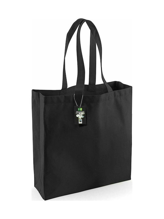 Westford Mill W623 Βαμβακερή Τσάντα για Ψώνια σε Μαύρο χρώμα