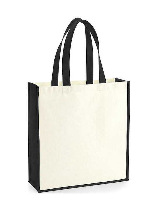 Westford Mill Gallery Canvas W600 Fabric Shopping Bag Natural/Black