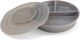 Twistshake Παιδικό Πιάτο Φαγητού από Πλαστικό Pastel Grey